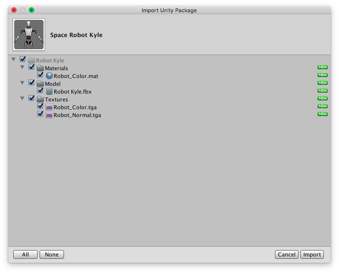 Unity Kyle Import