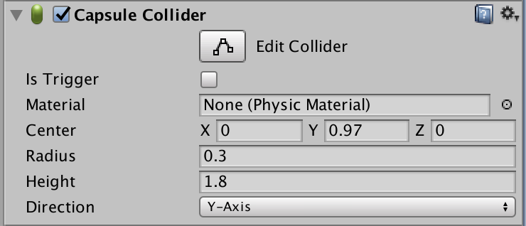 Unity Kyles Capsule Collider