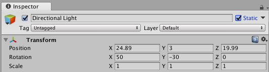 Unity Static Light Game Object